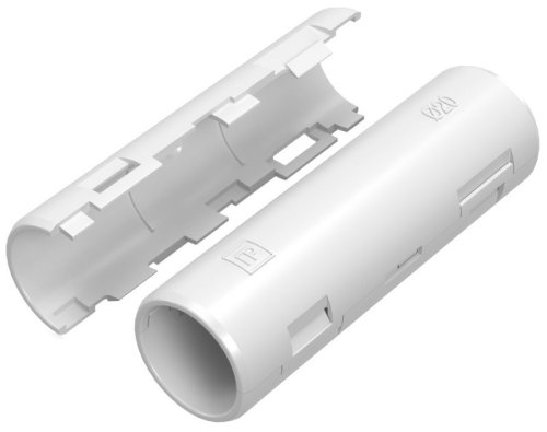 Муфта разборная атмосферостойкая ПВХ Промрукав Д=20 IP40 белый фото Муфта разборная атмосферостойкая ПВХ Промрукав Д=20 IP40 белый картинка